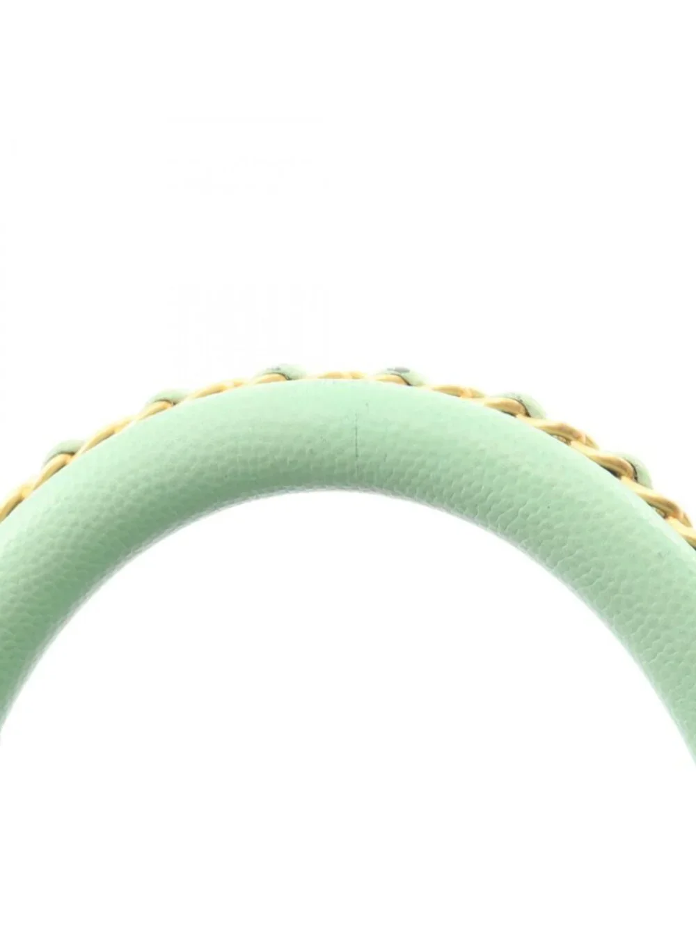 Chanel Handbag Coco Handle Flap Quilted 2-Way Mint Green Caviar Leather Chain